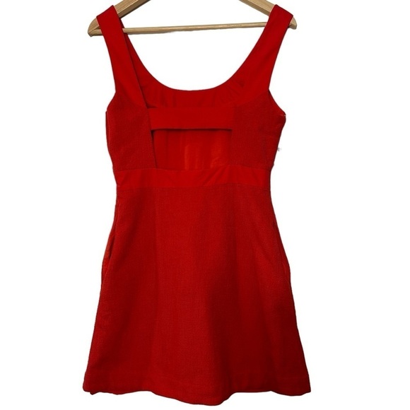 NWT Anthropologie Red Maeve Sleeveless Scoop-neck Mini Dress - Picture 9 of 14